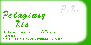 pelagiusz kis business card